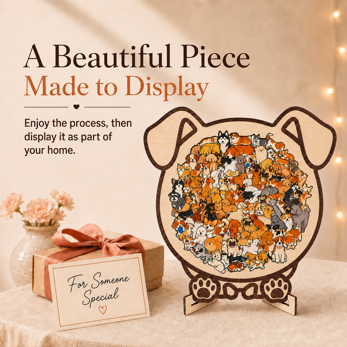 Pet-Themed Jigsaw Puzzle – A Unique Gift for Pet Lovers