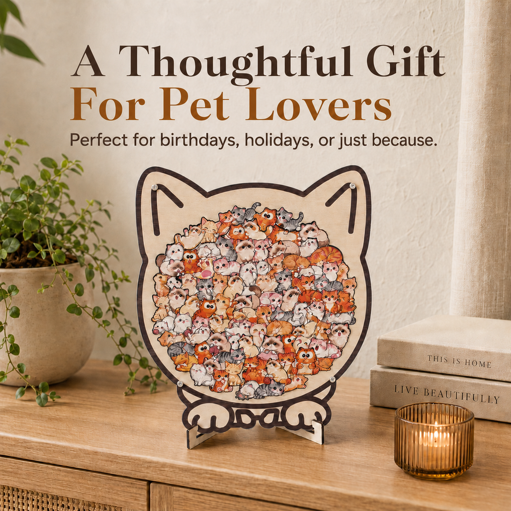 Pet-Themed Jigsaw Puzzle – A Unique Gift for Pet Lovers